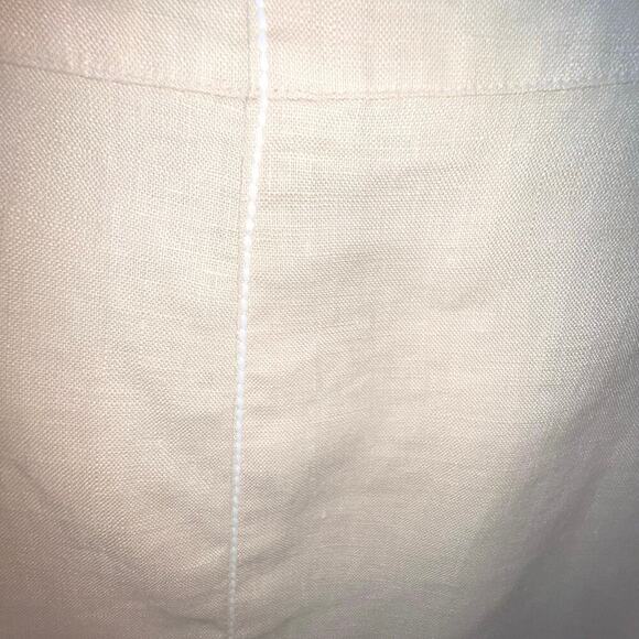 Max Studio Women’s Size 10 Boho Maxi Linen 
Dramatic Side Vents Minimalist Skirt - Picture 4 of 7